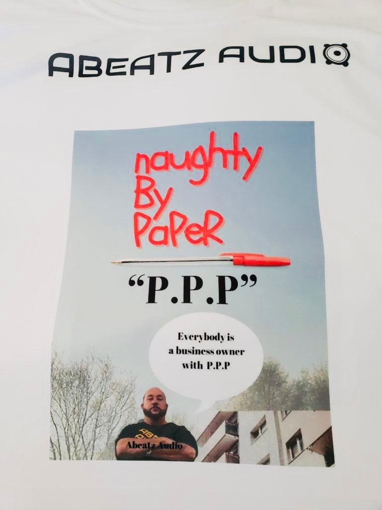 Women’s “Naughty by Paper” T-Shirt - Abeatz Audio