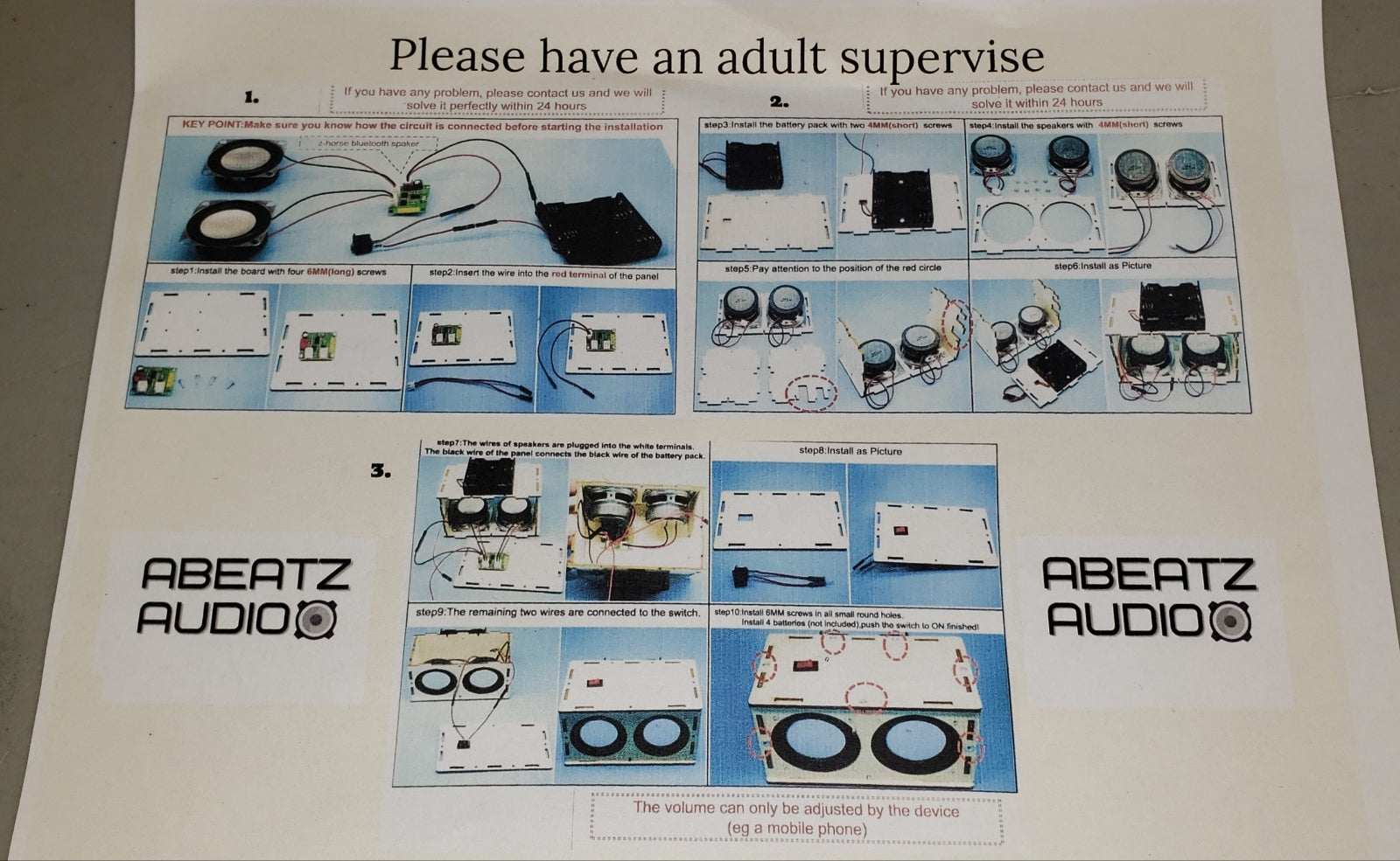 DIY Mini Boombox Kit - Abeatz Audio LLC